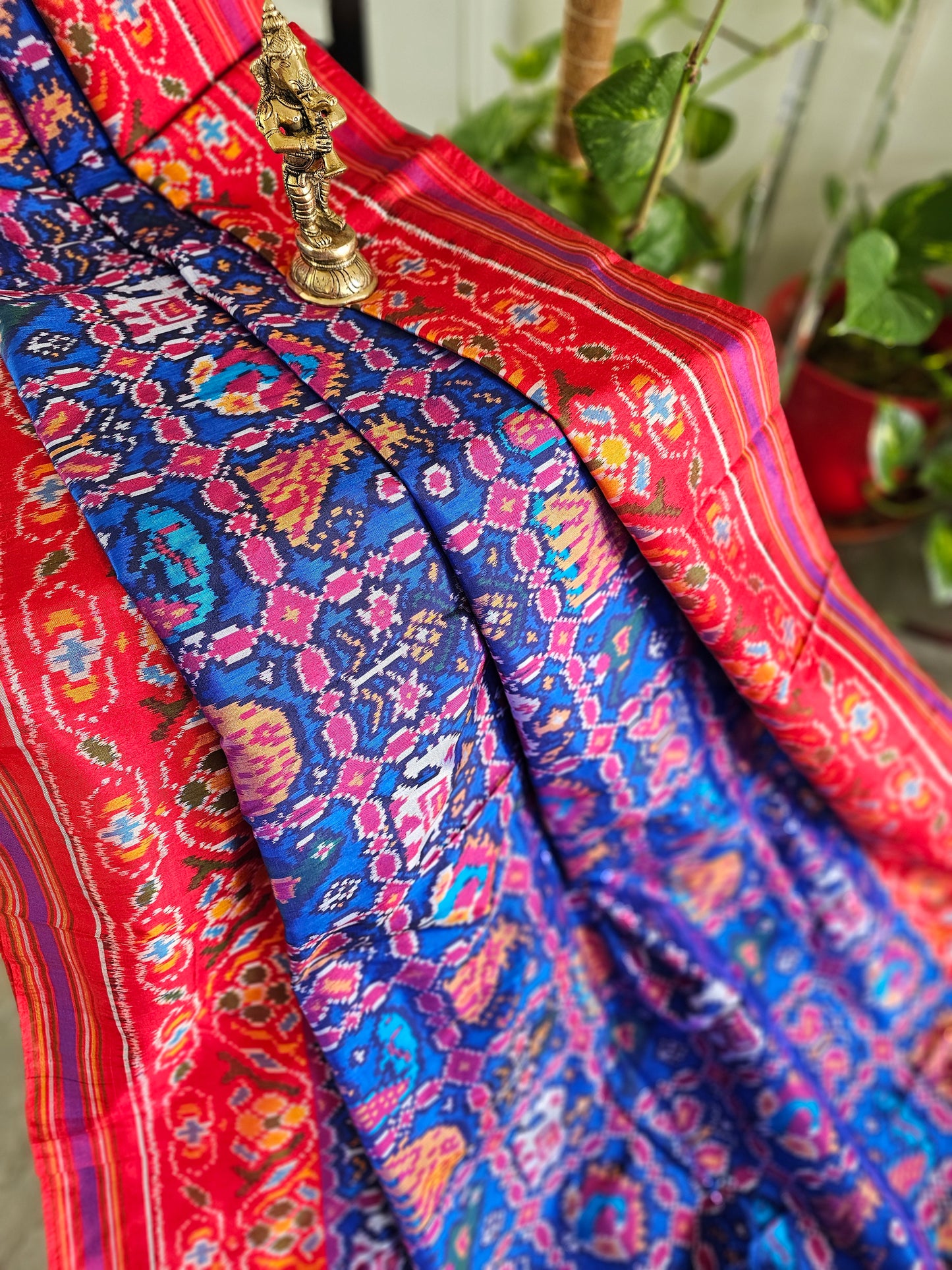 Pure Ikkat Silk - Patola Inspired pattern