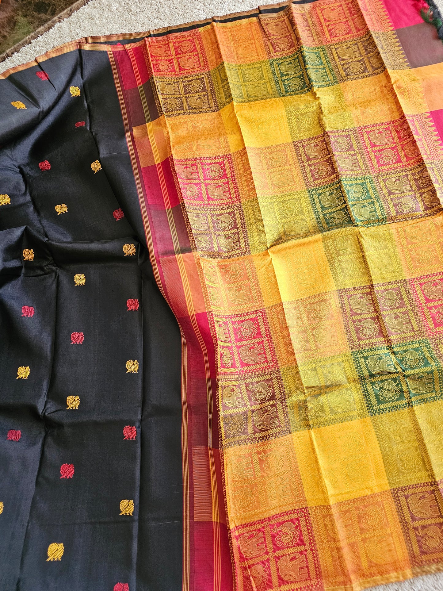 Black Threadwork kanchi