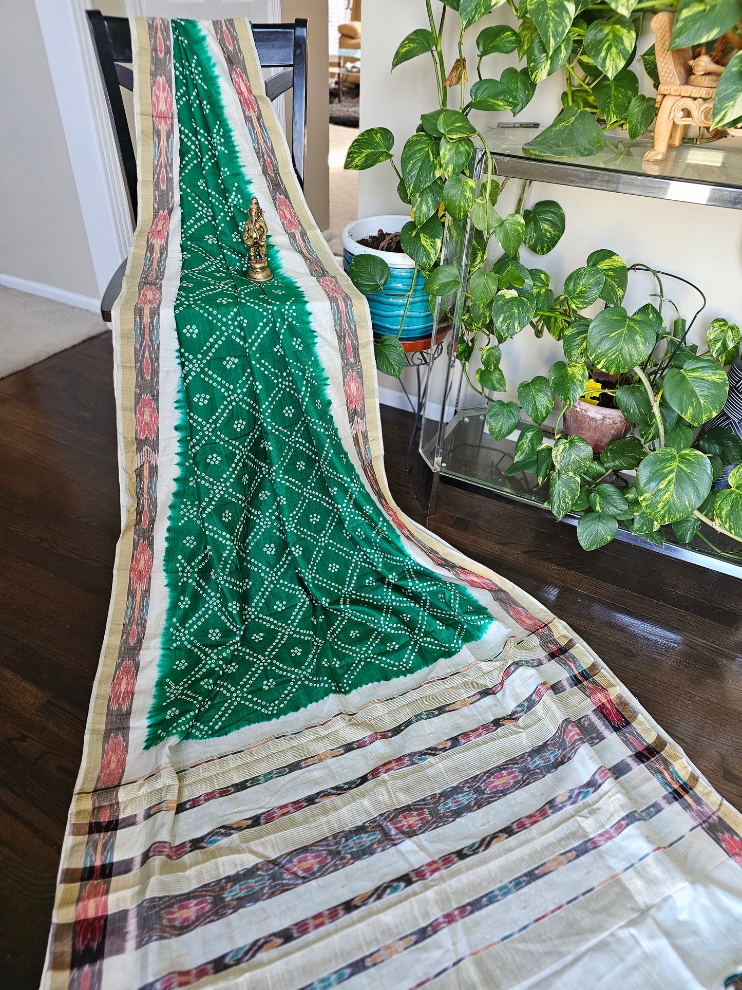 Pure Bandhej and Ikkat Silk