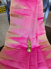 Load image into Gallery viewer, Pure Kanchi Pattu - 8 Kol - Lotus Pink and Cream border
