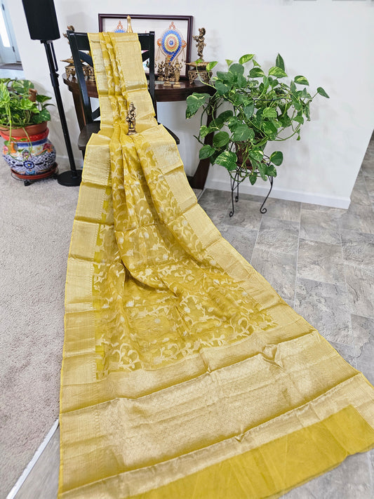 Kotta zari saree with solid colors