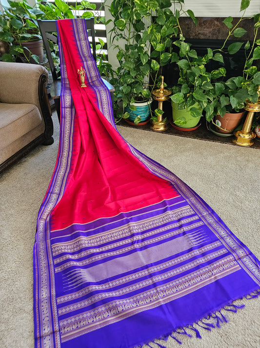 Pure Kanchi Pattu - threadwork