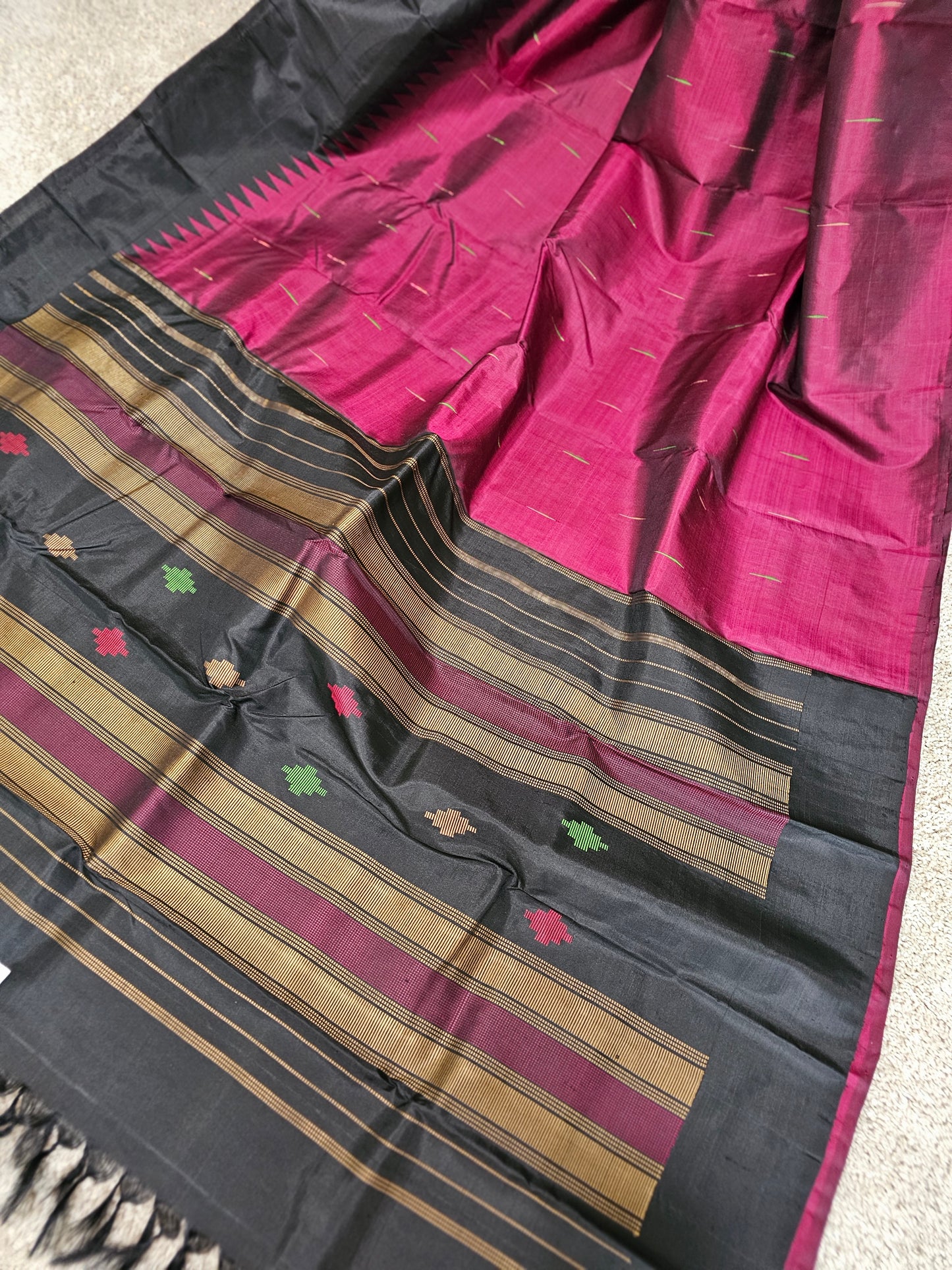 Pure Kanchi Pattu - Areoplane pattern