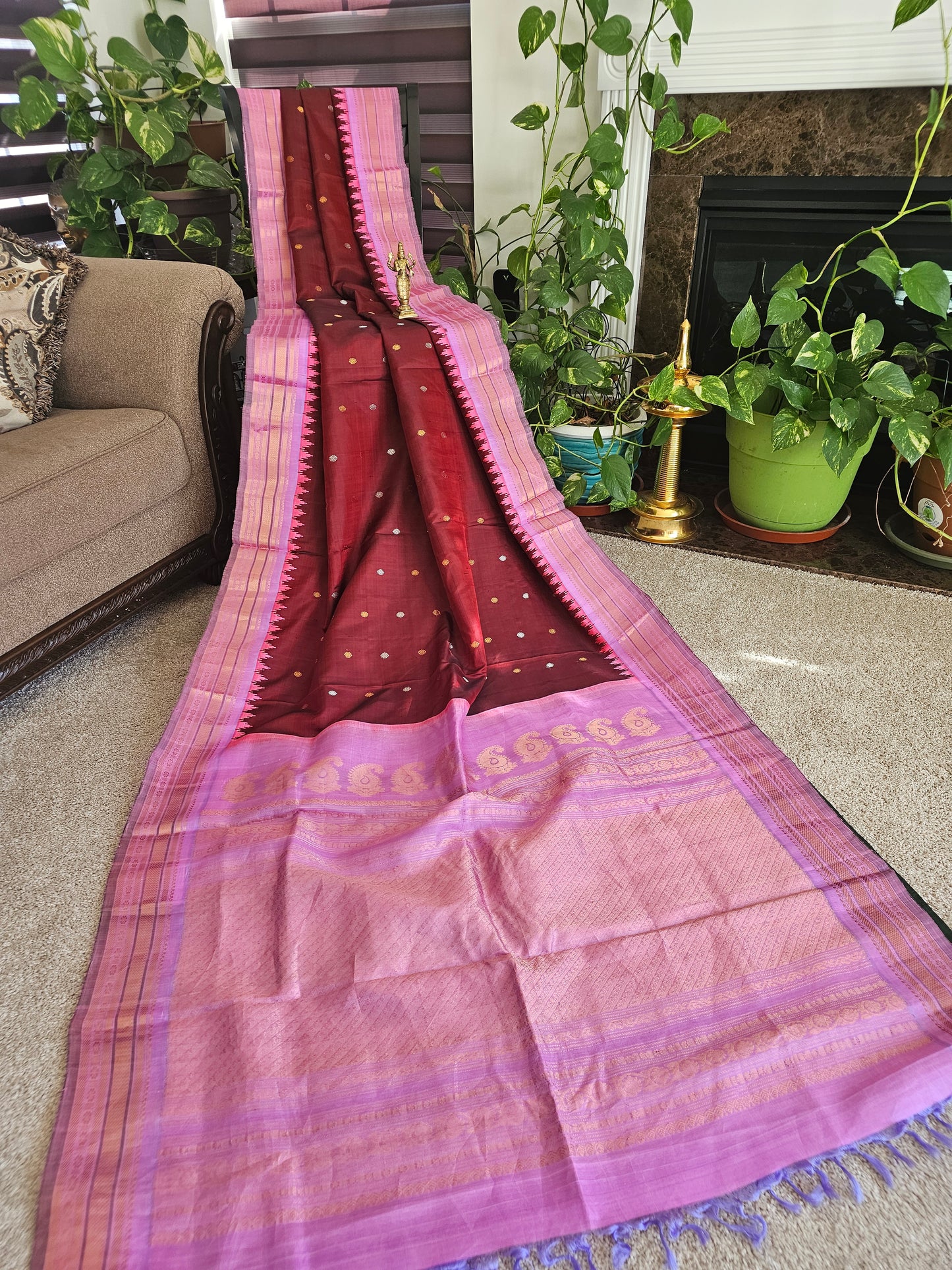 Pure Gadwal silk