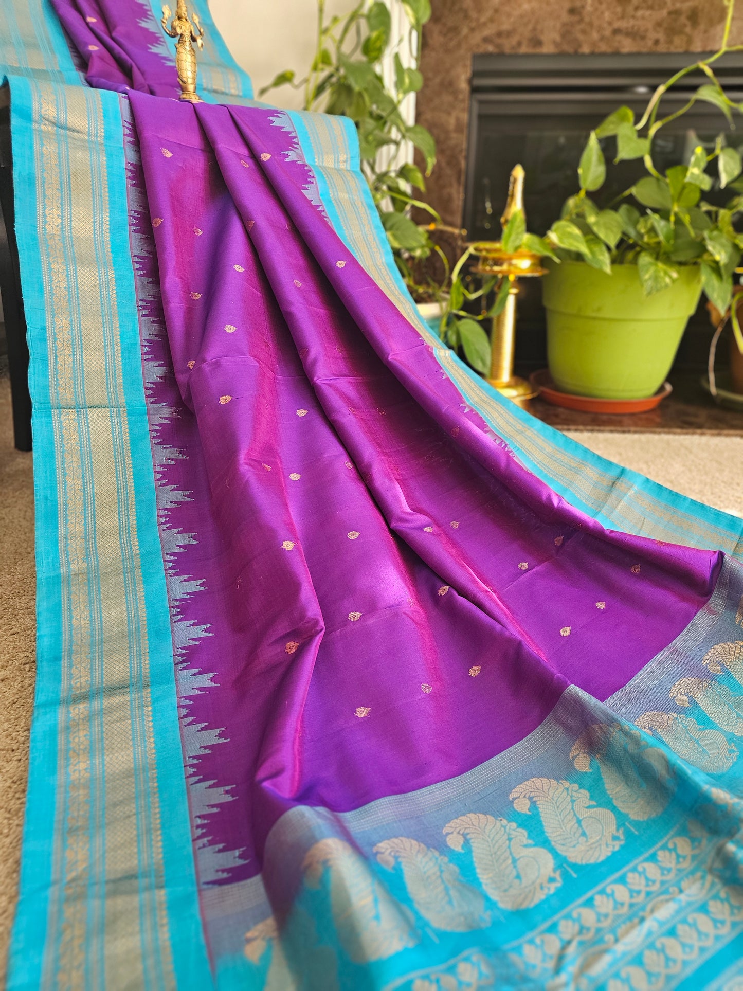 Pure gadwal silk